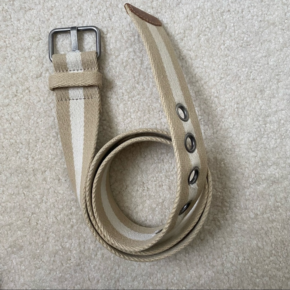 American Eagle cloth stripped belt
